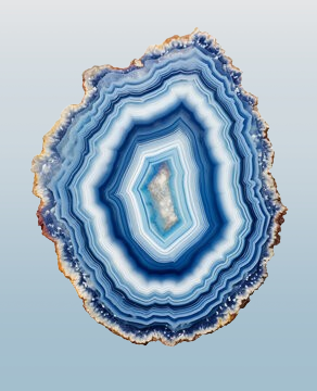 Discover the beauty of blue lace agate gemstone.