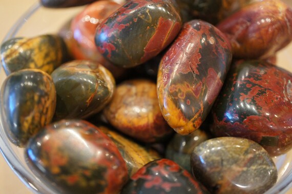 Explore the beautiful Patterns of Cherry Creek Jasper By Lapidary Artist