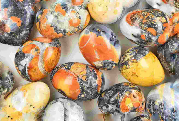 Explore the beauty of maligano jasper gemstone by lapidary artist.