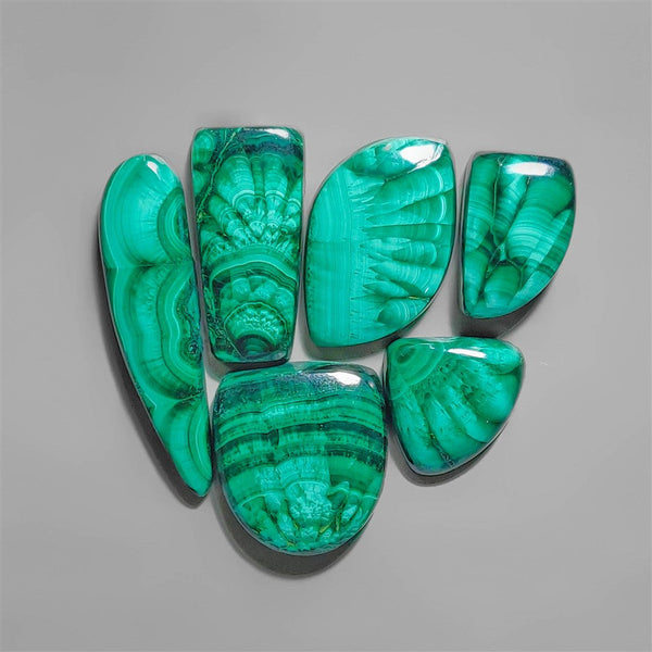 High Grade Malachite Cabochons Lot