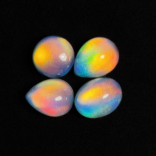 Crystal And Aurora Opal Doublets Lot