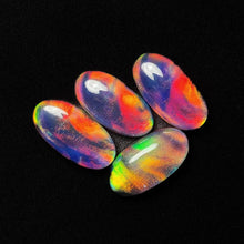 Crystal And Aurora Opal Doublets Cabs Lot