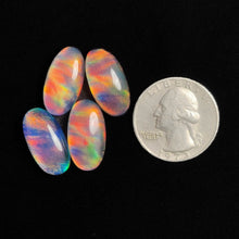 Crystal And Aurora Opal Doublets Cabs Lot