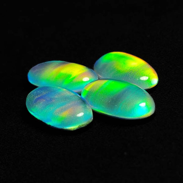 Crystal And Aurora Opal Doublets Cabs Lot