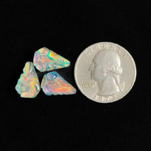 Handcaverd Crystal And Aurora Opal Doublets Lot