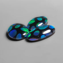 Aurora Opal Mosaic In Crystal And Black Onyx Doublet Lot