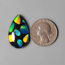 Aurora Opal Mosaic In Crystal And Black Onyx Doublet Lot