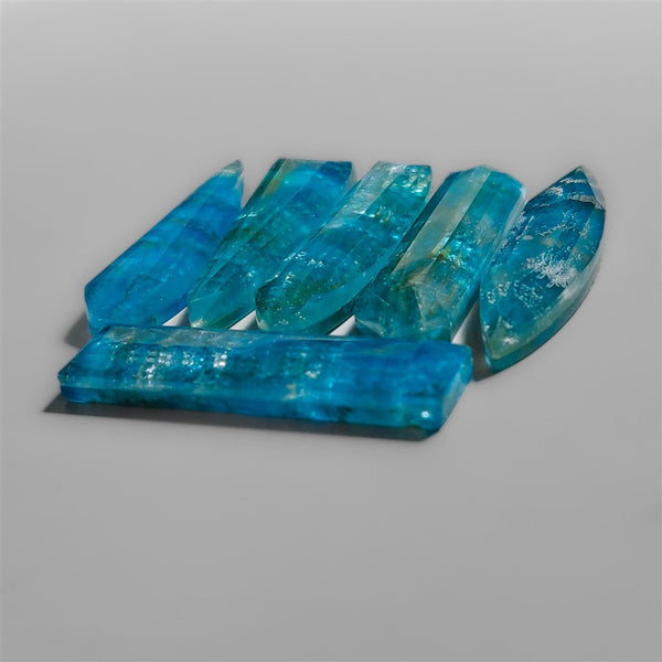 Step Cut Crystal & Neon Apatite Doublets Lot