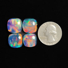 Crystal And Aurora Opal Doublets Lot