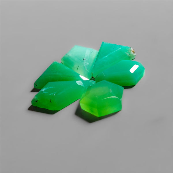 Step Cut Chrysoprase Lot