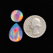 Faceted Crystal And Aurora Opal Doublets Lot