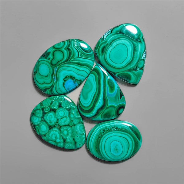 High Grade Malachite Cabochons Lot