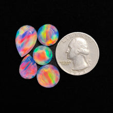 Faceted Crystal And Aurora Opal Doublets Lot