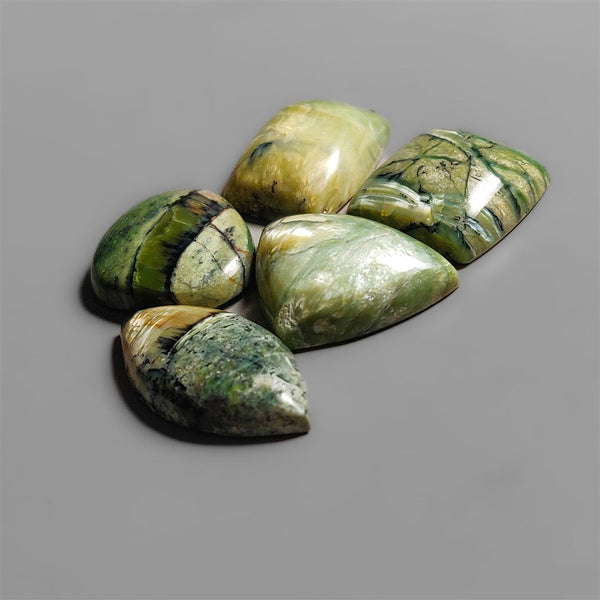 Green Swiss Opals Cabochons Lot