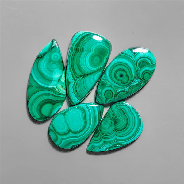 High Grade Malachite Cabochons Lot