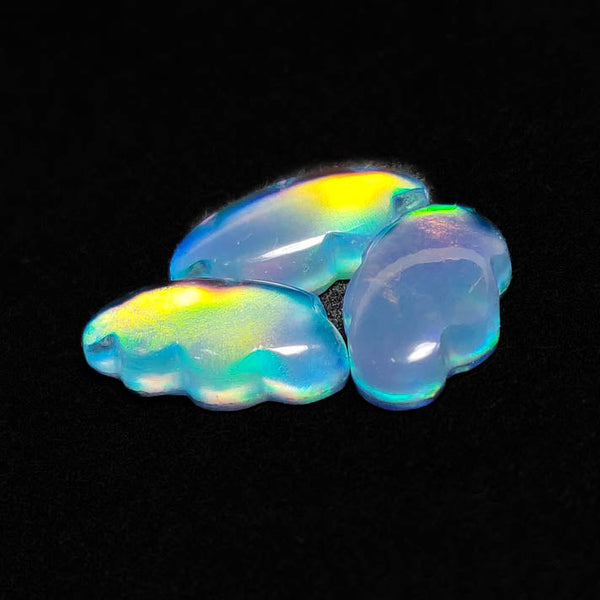 Crystal And Aurora Opal Doublet Clouds Lot