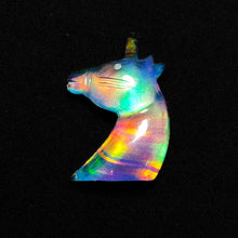 Handcarved Crystal And Aurora Opal Doublet Unicorn