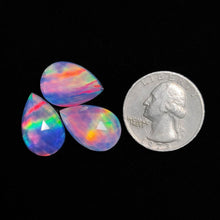 Rose Cut Crystal And Aurora Opal Doublets Lot