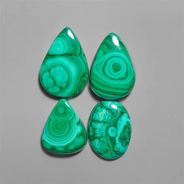 High Grade Malachite Cabochons Lot