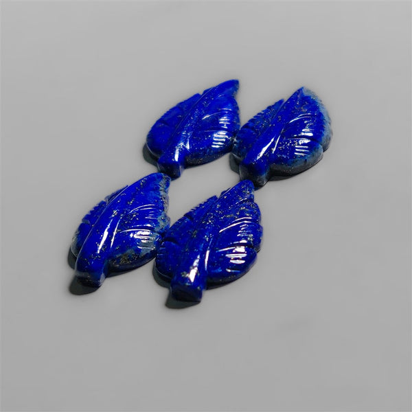 Handcarved Lapis Lazuli Leaves Lot