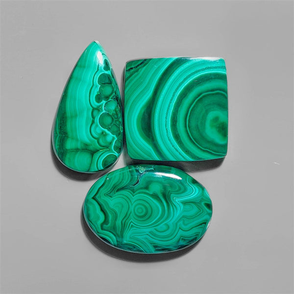 High Grade Malachite Cabochons Lot