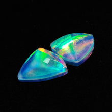 Faceted Crystal And Aurora Opal Doublets Lot