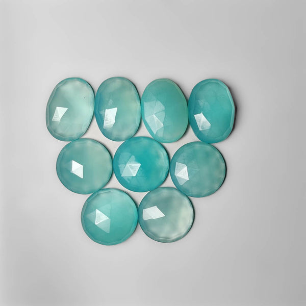 Rose Cut Paraiba Chalcedony Lot 2136