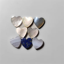 Mix Gemstones Hearts Lot 2170