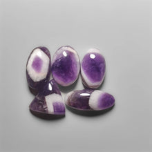 Dogtooth Amethyst Cabochons Lot (Aka Chevron Amethyst) 2185