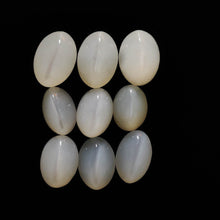 White Moonstone Cats Eye Cabs Lot 2222