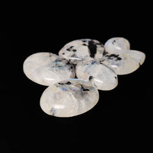 Rainbow Moonstone with Black Tourmaline Inclusion Cabs Lot