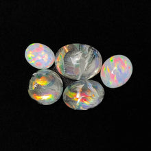 Rose Cut Crystal And Bello Opal Doublets Lot