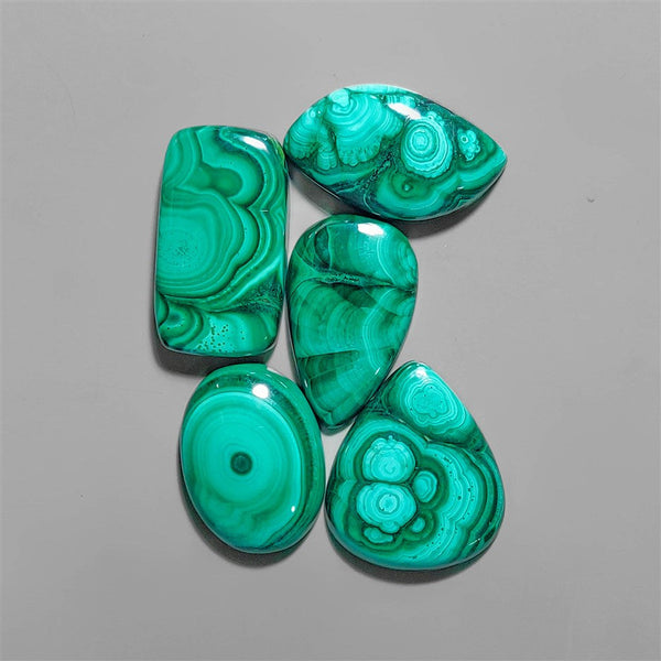 High Grade Malachite Cabochons Lot