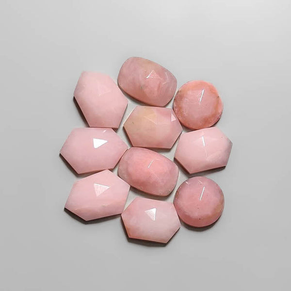 Rose Cut Peruvian Pink Opals Lot 2253