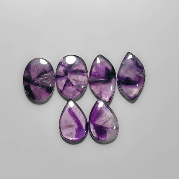 Trapiche Star Amethyst Pairs Lot 2277