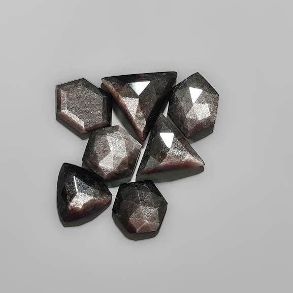 Rose Cut Silversheen Obsidian Lot 2310