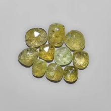 Rare Rose Cut Green Grossular Garnets Lot 2313