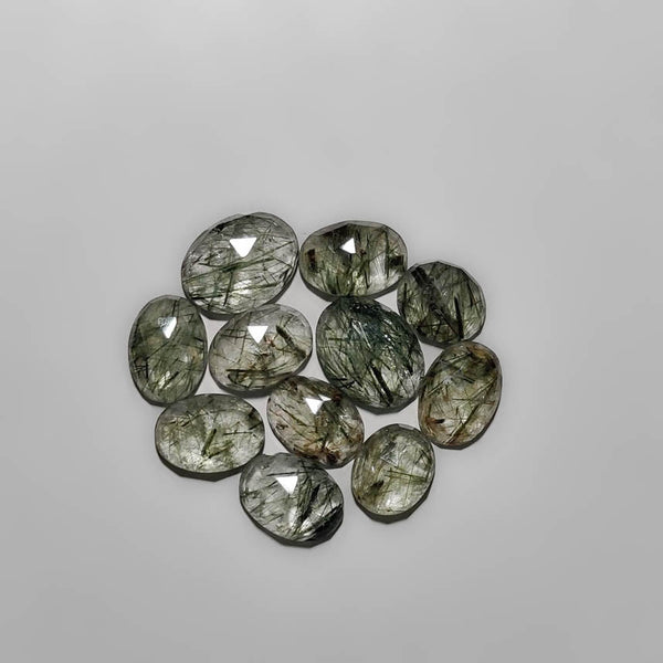 Rose Cut Green Rutilated Quartz 2317