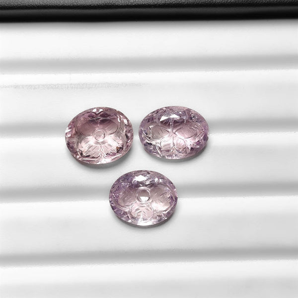 Fantasy Cut Carved Pink Amethyst Lot 2338