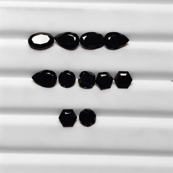 Faceted Black Spinels Lot 2346