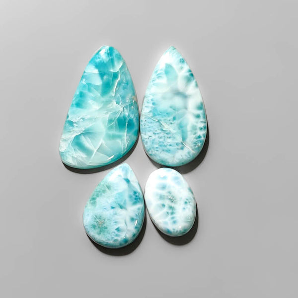 High Grade Larimar Cabs Lot 2352