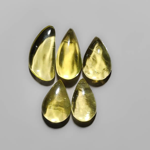 Green Gold Lemon Quartz Cabochons Lot 2361