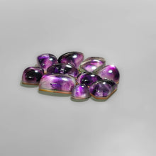 Trapiche Amethyst And Mother Of Pearl Doublets Lot