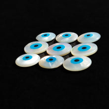 Mother of Pearl Evil Eye Round  Inlays Lot