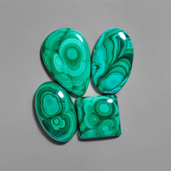 High Grade Malachite Cabochons Lot