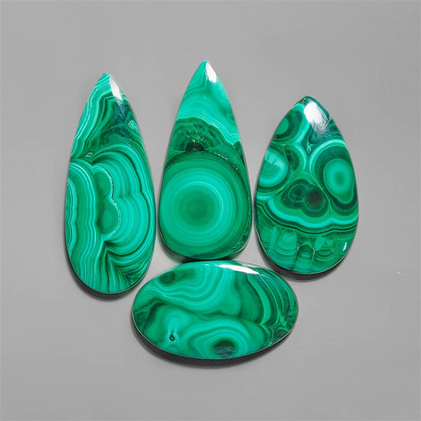 High Grade Malachite Cabochons Lot