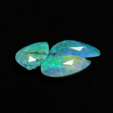 Rose Cut Crystal And Monarch Opal Doublets Lot