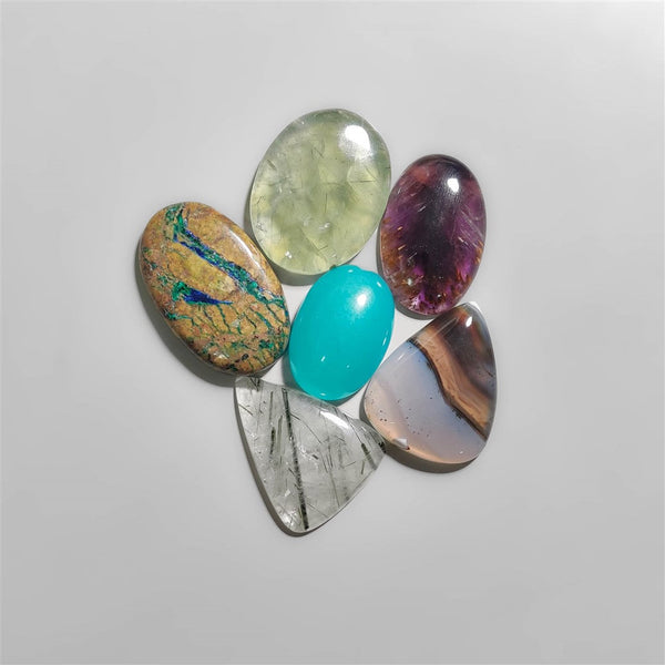 Mix Gemstone Cabochons Lot-2460