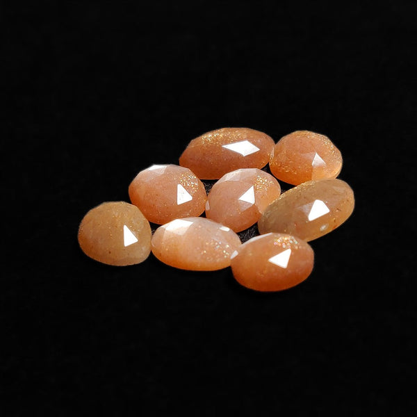 Rose Cut Peach Sunstones Lot