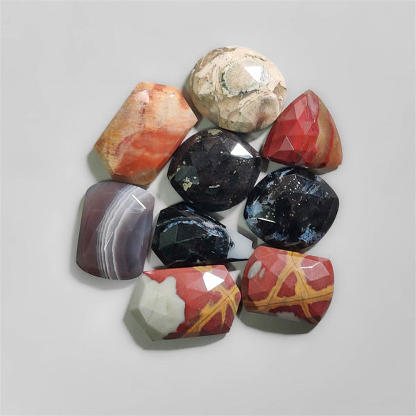 Rose Cut Mix Gemstones Lot-2597